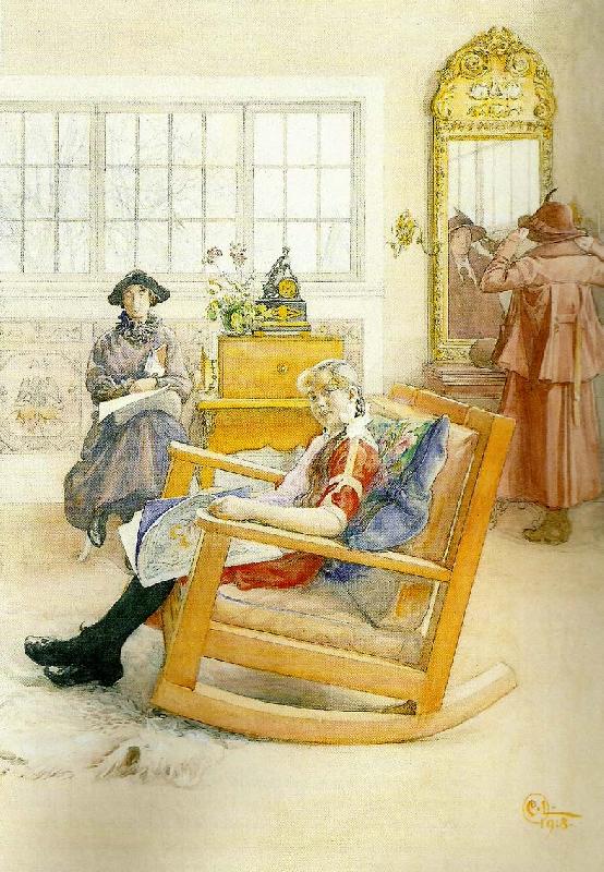 Carl Larsson de tre-hattprovningen